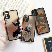 redmi 10c case for xiaomi poco f4 gt x4 x3 m3 pro f3 redmi note 11 10 9 8 7 pro 9t 9a 9c 10s dragon and whale shockproof cover
