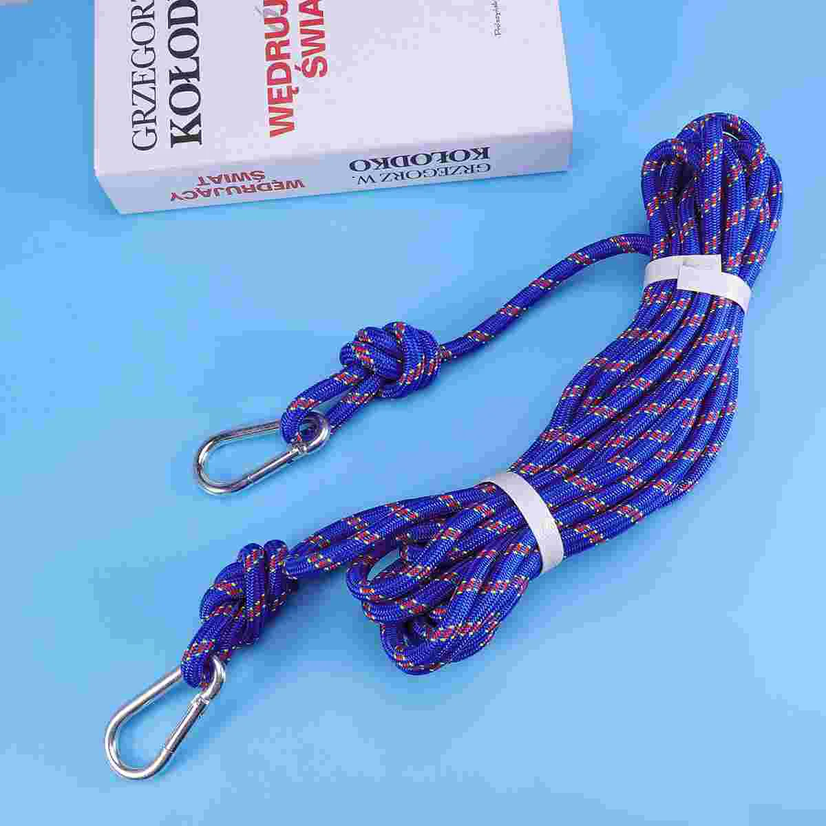 

10m Tree Climbing Safety Sling Rappelling Rope Auxiliary Cord Equipment (Blue)