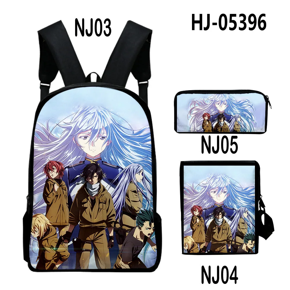 

Harajuku Novelty Cool 86 eightysix 3pcs/Set Backpack 3D Print School Student Bookbag Laptop Daypack Shoulder Bag Pencil Case