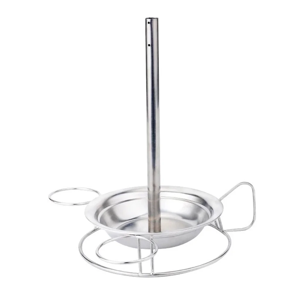 

Stainless Steel Turkey Roaster Beer Can Chicken Holder Chicken Grilled Tray with Drip Pan