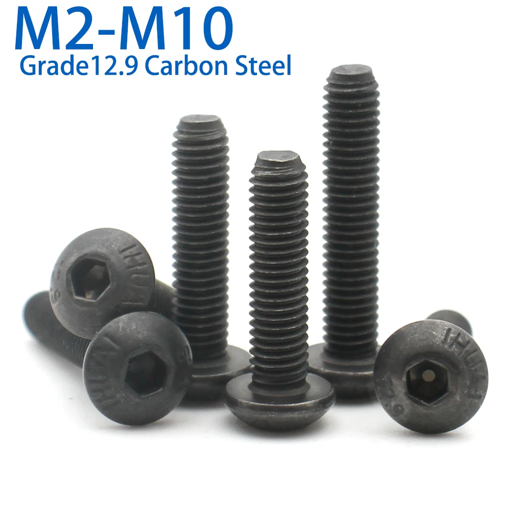 

LIXIU Стальные болты с головкой 10/20/30/60 шт. M2-M10 3-60мм