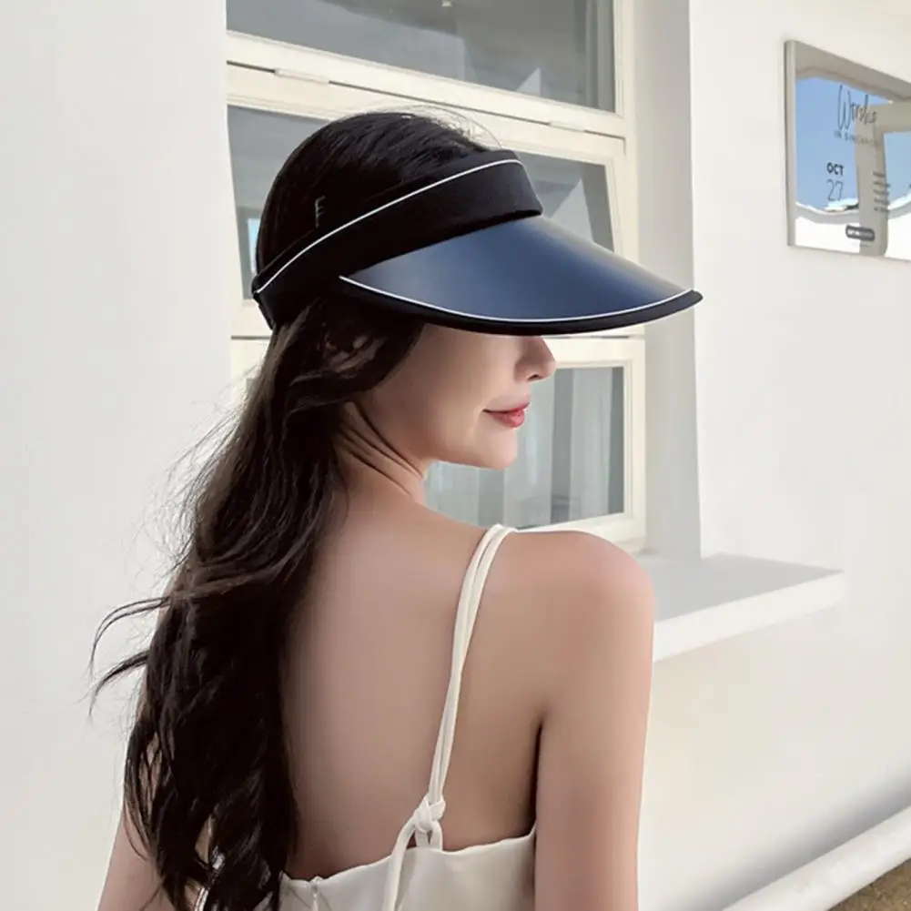 

Ventilated Polyester Adjustable Top Empty Beach Outdoor Cap for Women