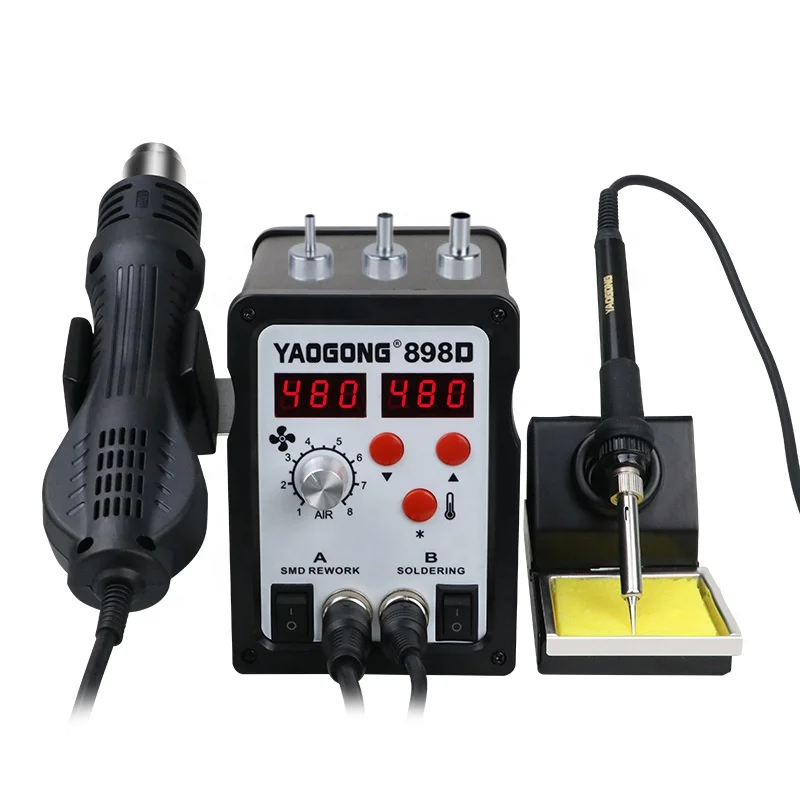 

Станция для распайки 896D SMD, цифровая паяльная станция для переделки, пистолет горячего воздуха eith, паяльник