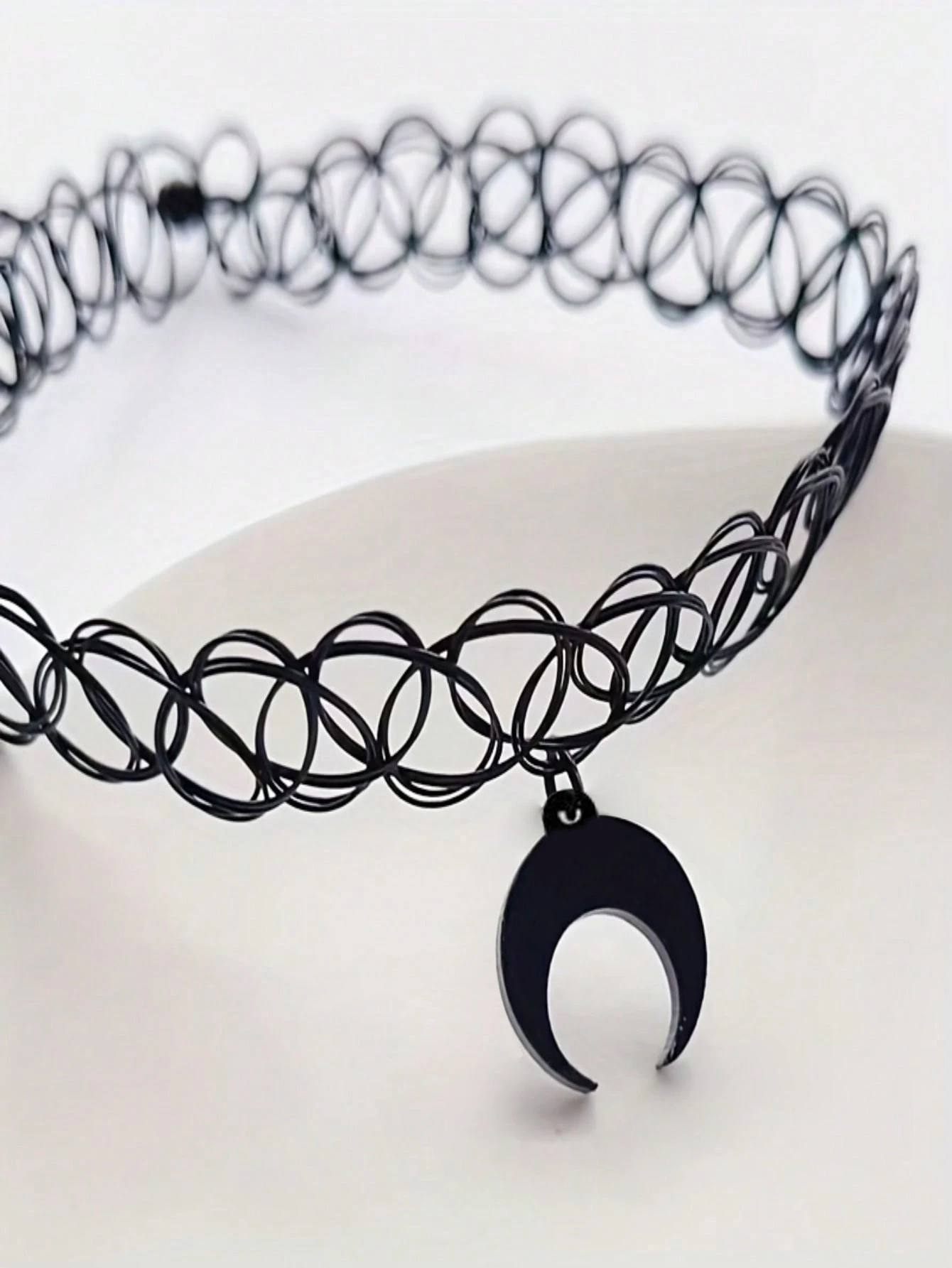 Модное Кольцо В Готическом Стиле Панк С Лунной Звездой Эластичное Ожерелье