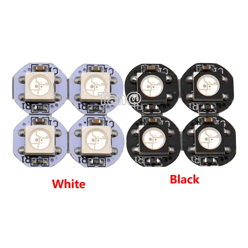 DC 5V 100PCS WS2812B LED Chips Individually Addressable Heatsink WS2811 IC 5050 SMD RGB Built-in (10mm*3mm)Full Color Soft Light