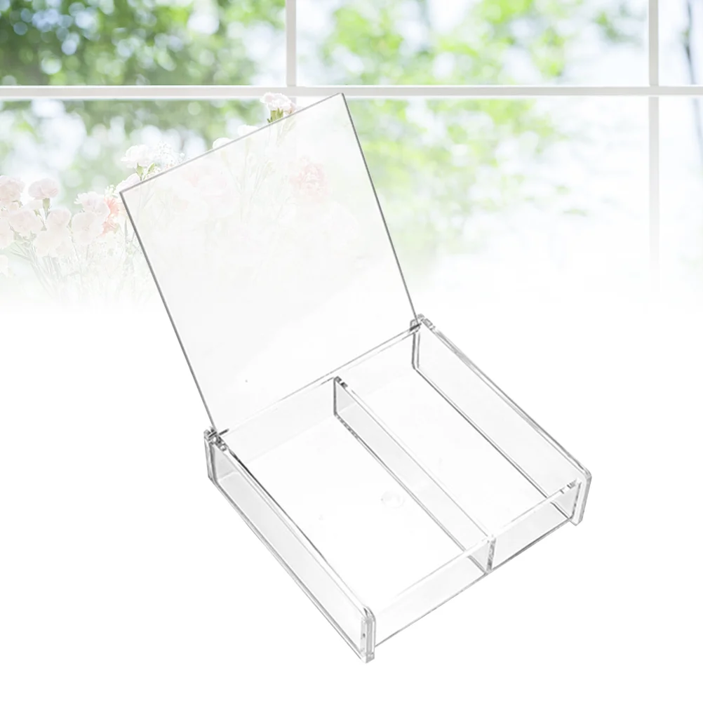 

1 Pc Storage Box Practical Flip Transparent Lipstick Holder for Dressing Table
