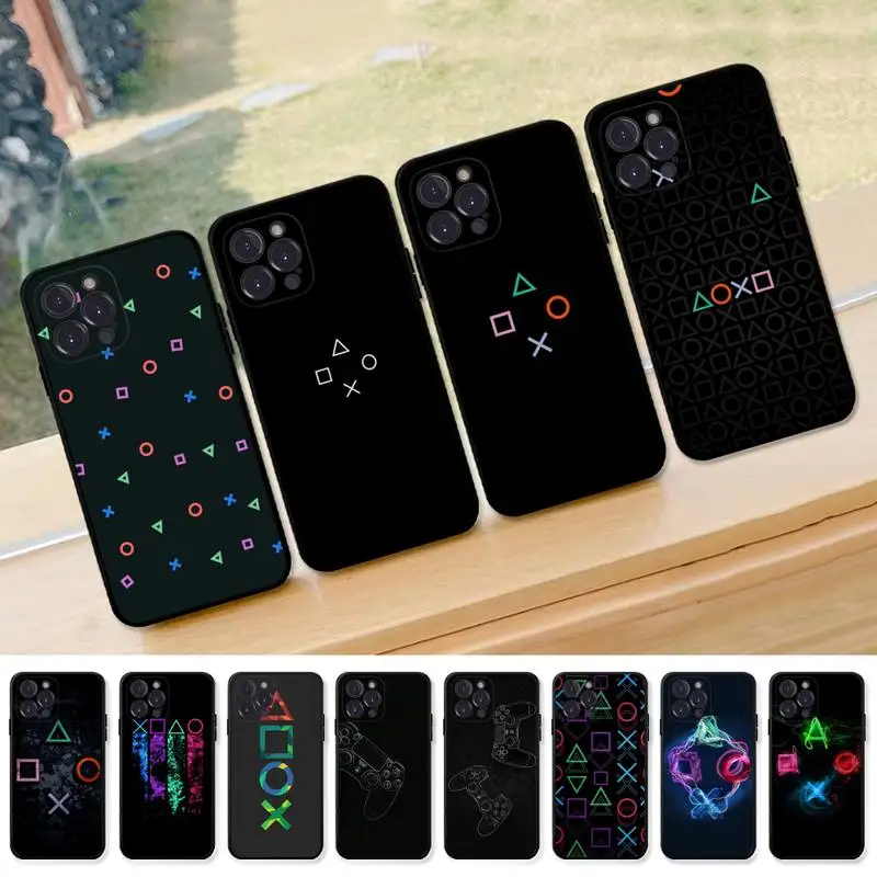 

Joystick Gamepad buttom Phone Case Silicone Soft for iphone 14 13 12 11 Pro Mini XS MAX 8 7 6 Plus X XS XR Cover