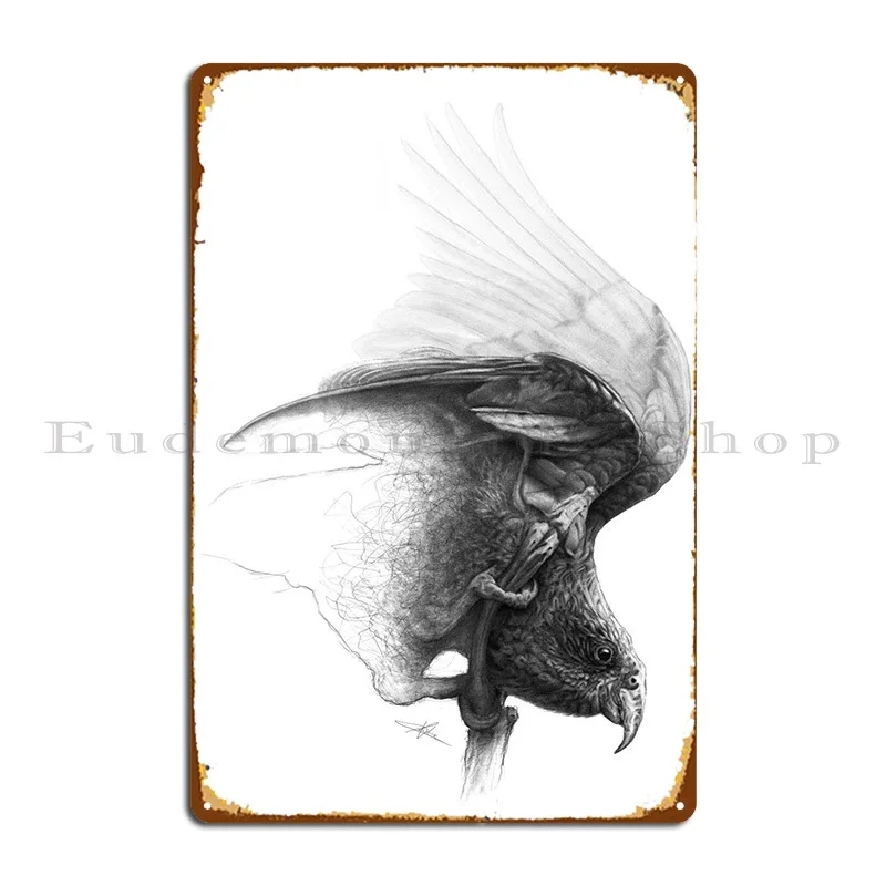 

The Parrot Metal Signs Cinema Plaques Cave Designer Wall Pub Tin Sign Poster