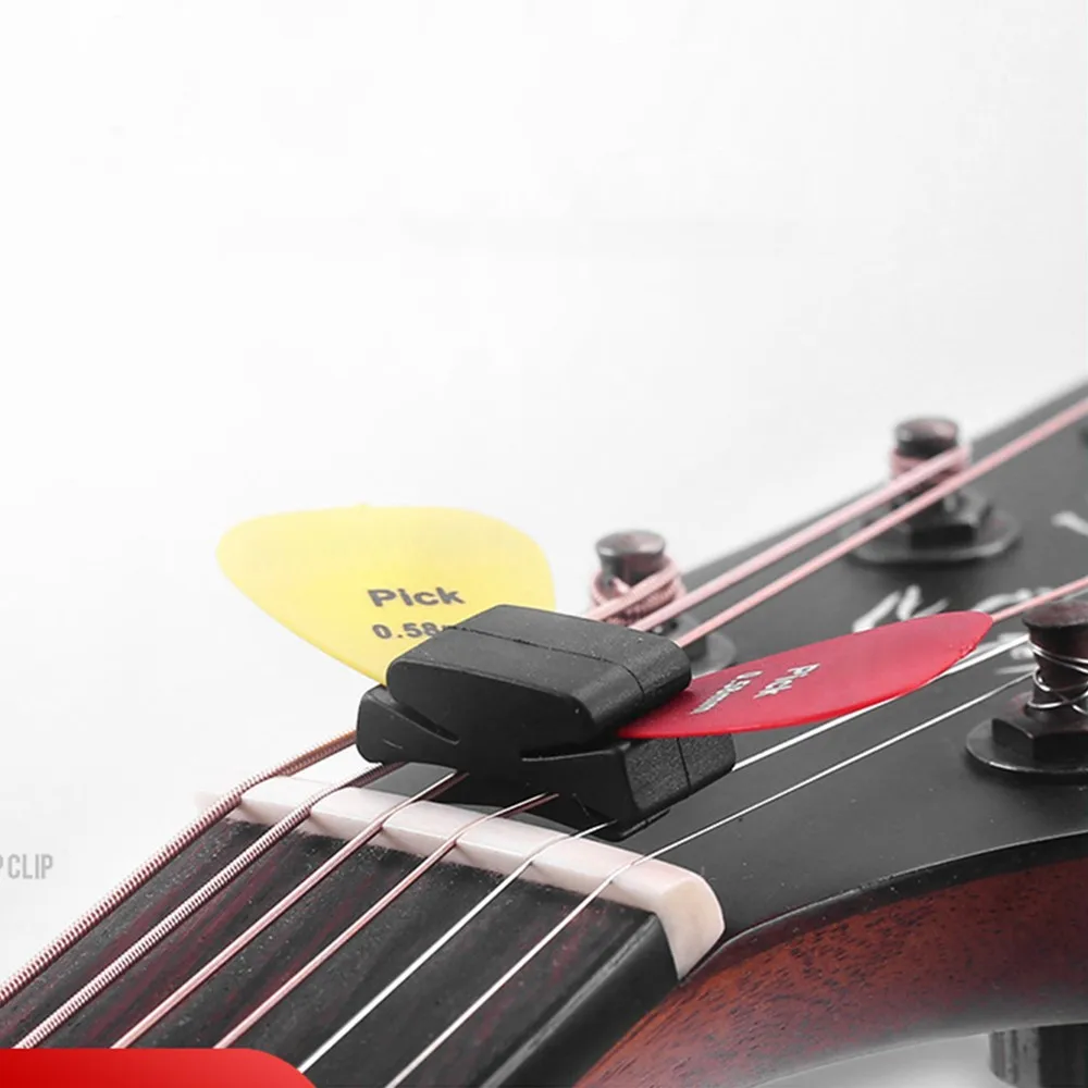 

Rubber Guitar Pick Holder Fix On Headstock For Bass Ukulele Plectrum Accessories Acoustic Music Picks Plectrum