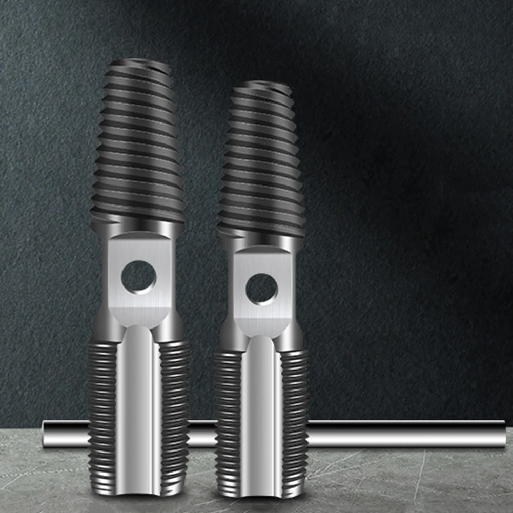 

Double Head Tap Faucet Valve Screw Extractor Set Pipe Remover Tools Damaged Wire Water Pipe for Metalworking