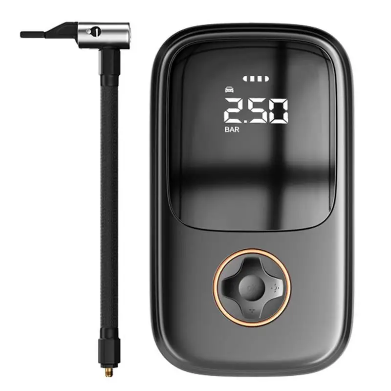 

Автомобильный воздушный насос, электрический портативный насос для автомобильного двигателя, велосипеда, шины, Умный Цифровой надувной беспроводной воздушный насос