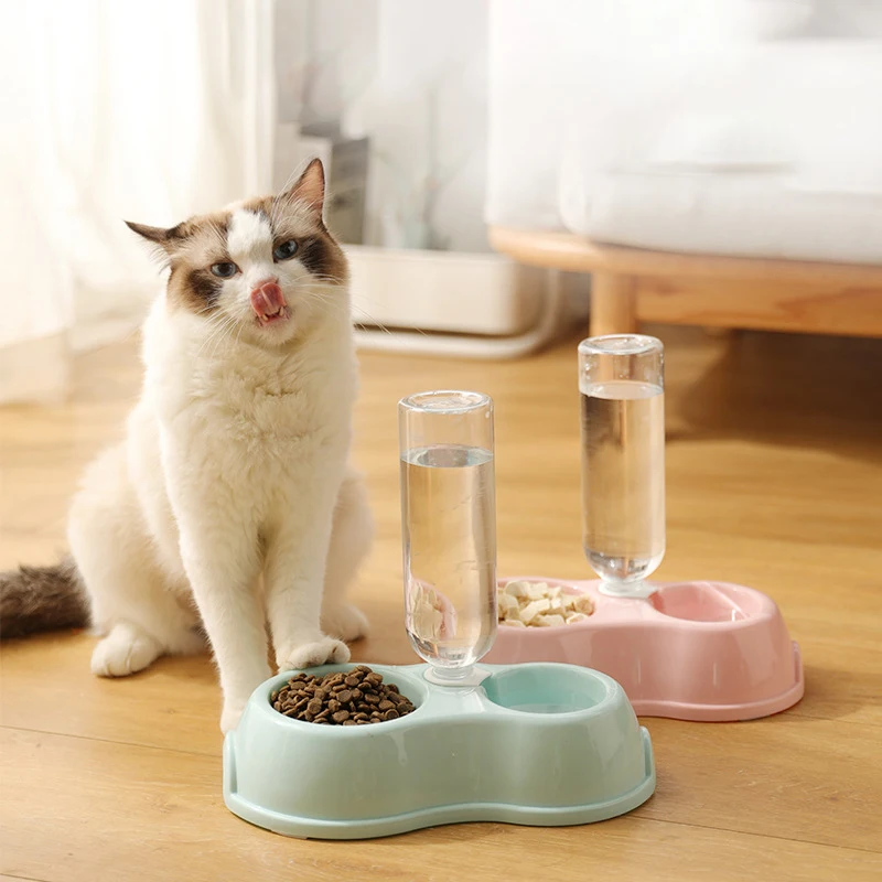 Автоматическая кормушка для домашних животных миска с дозатором воды фонтан