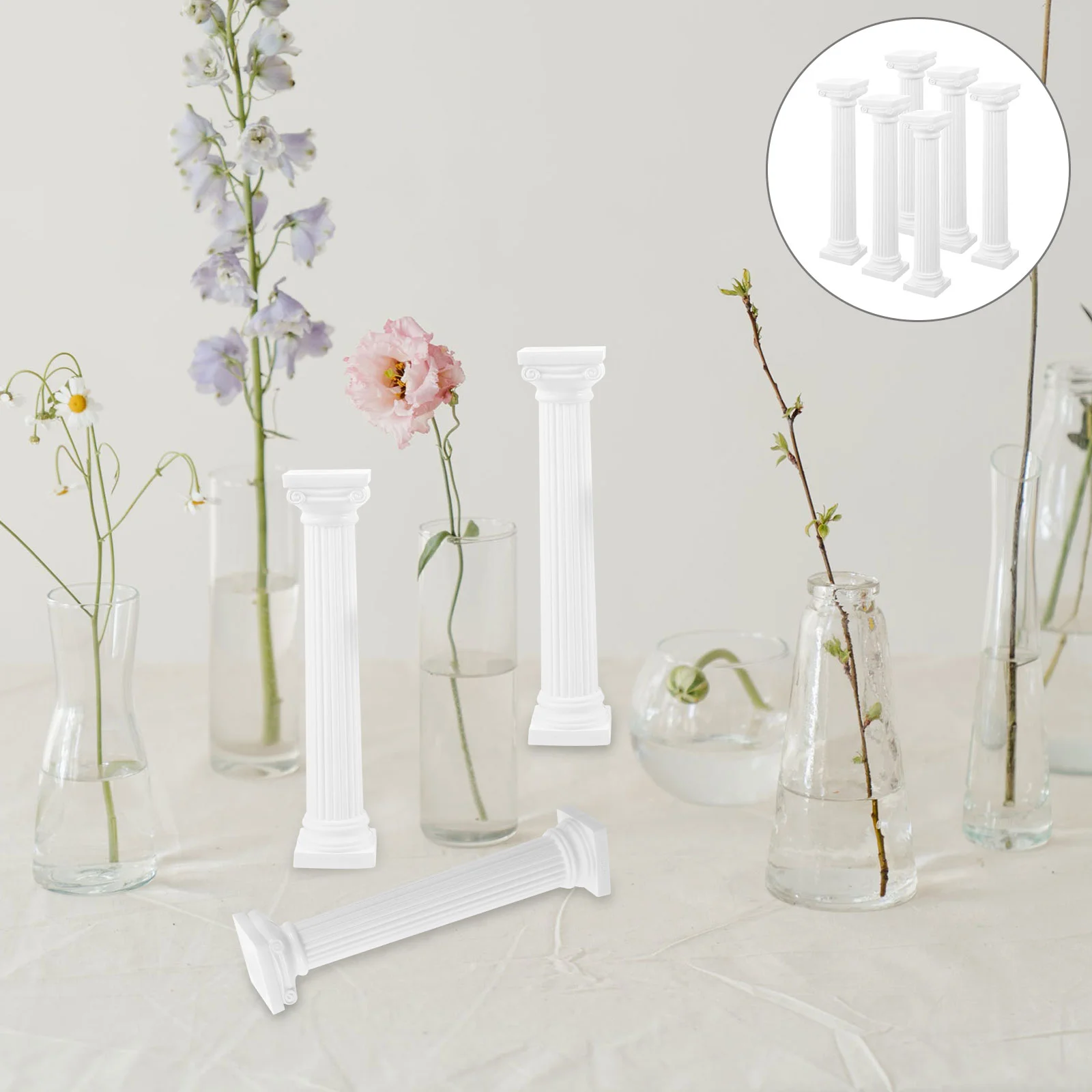 6 шт. римская модель колонны статуя столба для декора сделай сам квадратные