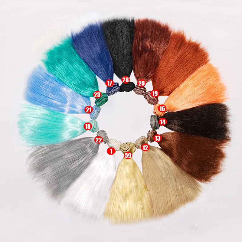 1 шт. новые кукольные волосы из молочного шелка 25 см синтетические для шарнирного