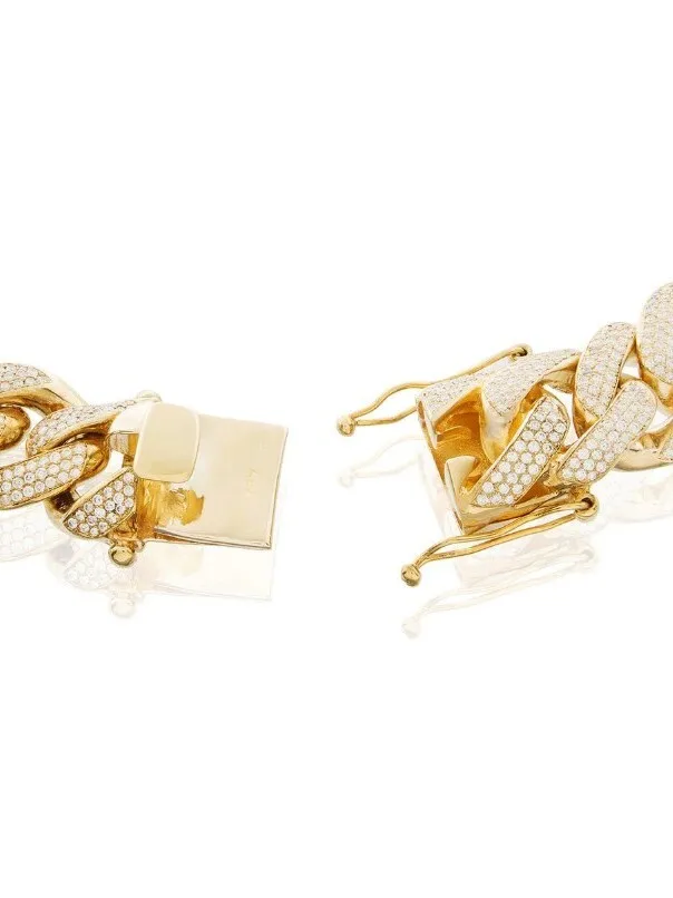 Лидер продаж в стиле Майами серебряная кубинская цепочка хип-хоп 925 муассанит