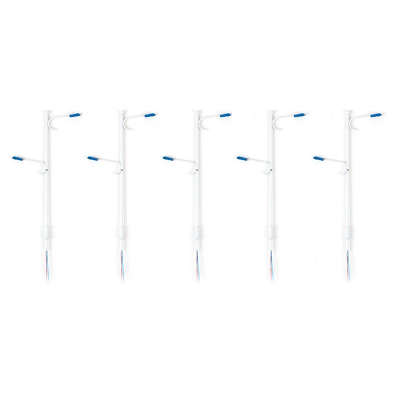 

5Pcs 1:100 Scale Model Lamppost Landscape Light Model Building Light Road Lamp Decoration
