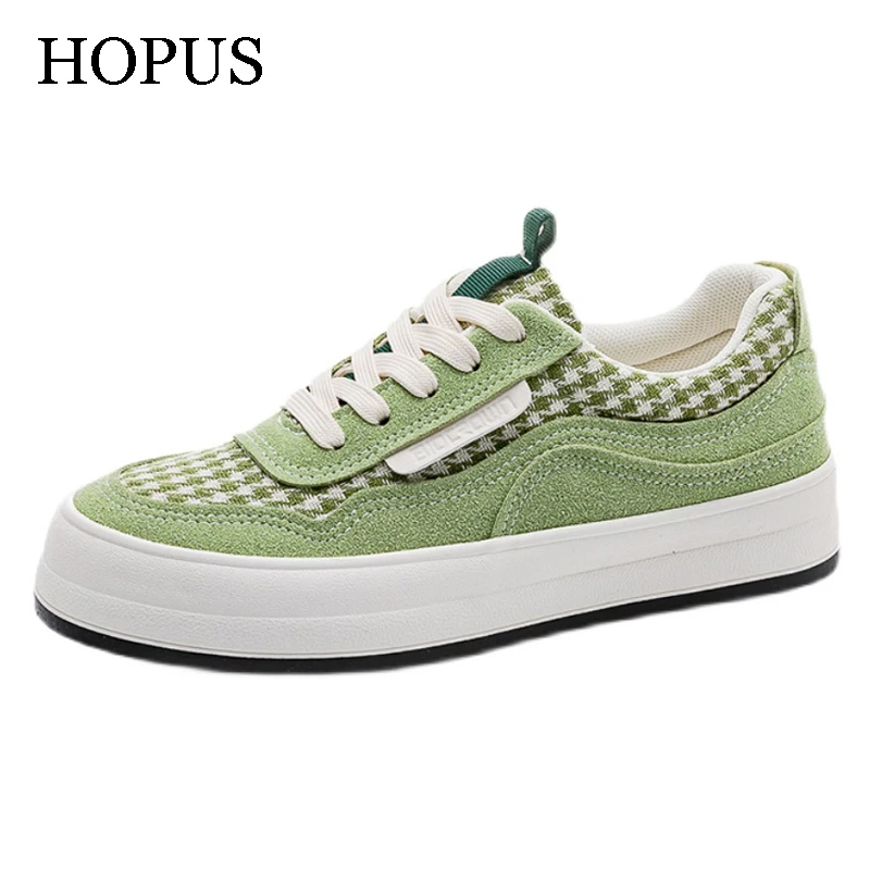 HOPUS Women's Canvas Shoes New Fashion Casual Comfortable Woman Shoes Comfy Breathable Non-slip Vulcanized Shoes Spring 2022