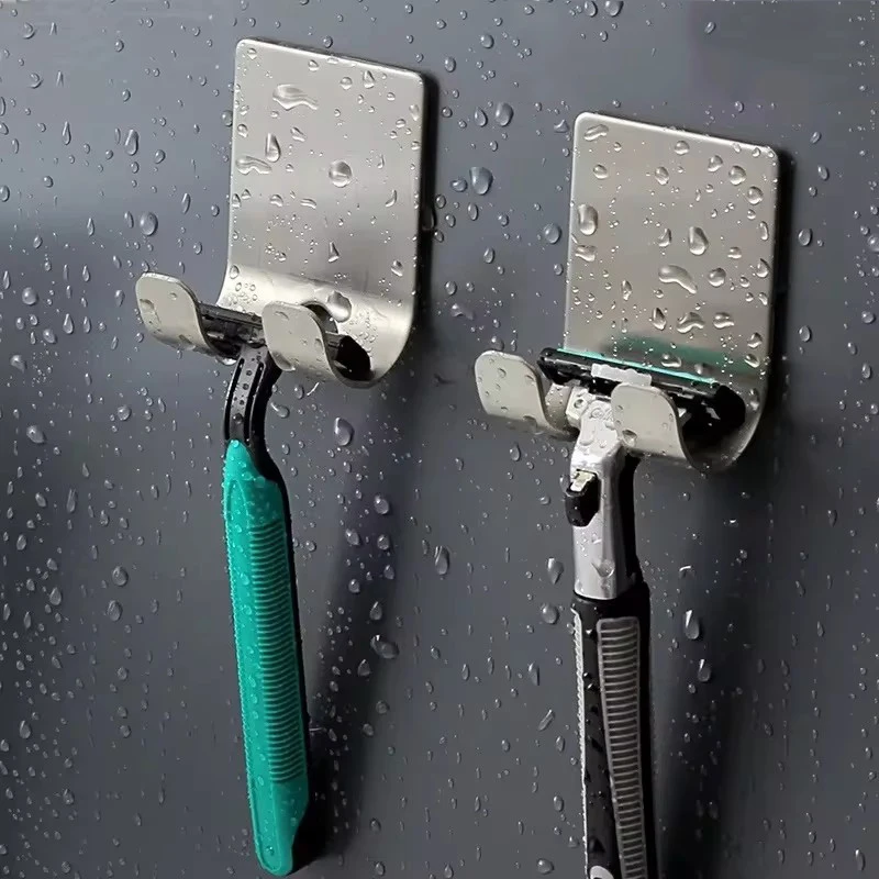 2/10 шт. настенные крючки для бритвы из нержавеющей стали