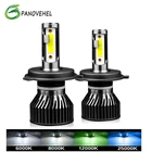 Светодиодная лампа PANOVEHEL H7 Led 12000LM для фар H1 H3 H4 H8 H11 9005 9006 Hb3 Hb4, турболампа для детской лампы без вентилятора