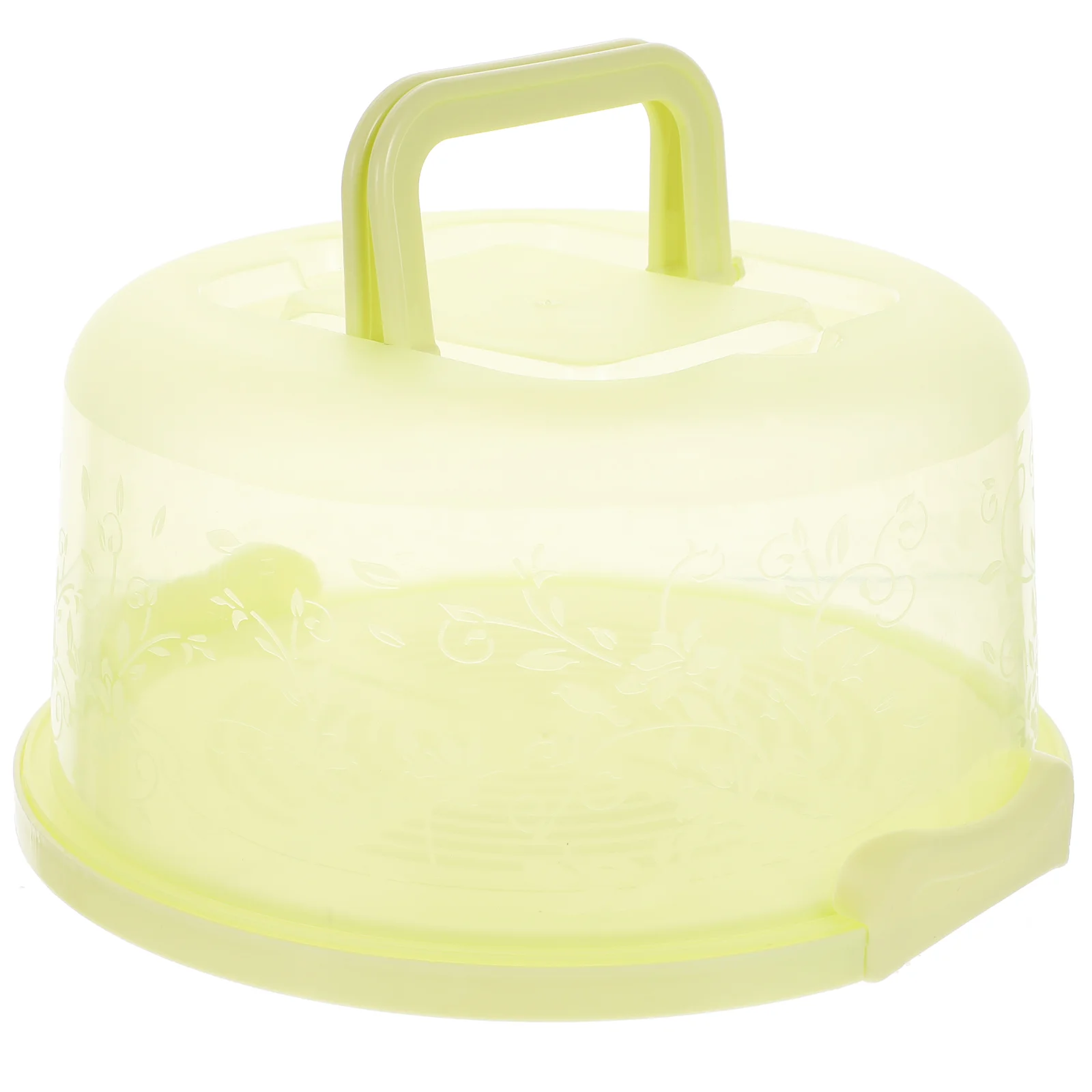 

Cake Carrier Box Holder Keeper Storage Container Cupcake Locking Dessert Portable Clear Round Boxes Bakery Saver Pastry