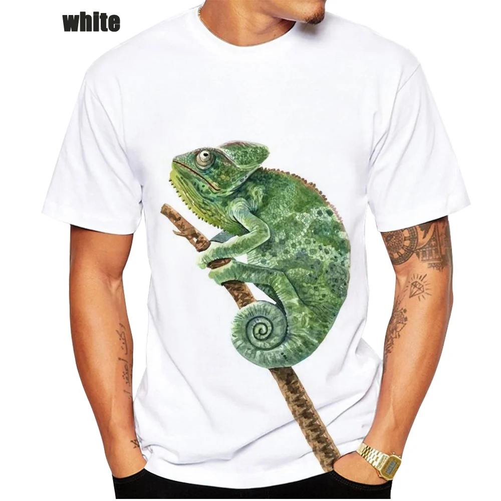

Fashion Womens/Mens Summer Chameleon 3D Print Funny T Shirt 3D Print Casual Short Sleeve T-Shirt Size XS-5XL