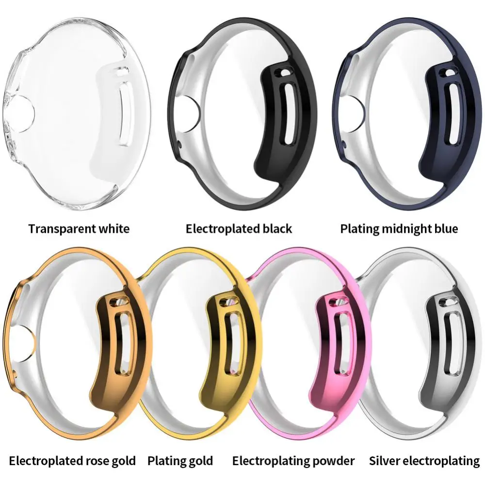 

Universal Electroplating Protective Case For Google Pixel Watch Watch Protective Cover Screen Protector Dust And Fall Prevention