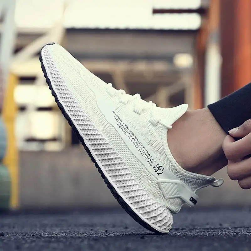 

Мужские дышащие слипоны, летние кроссовки для мужа, белая кружевная обувь для мальчиков, детская обувь для мужчин, брендовые пляжные теннис...