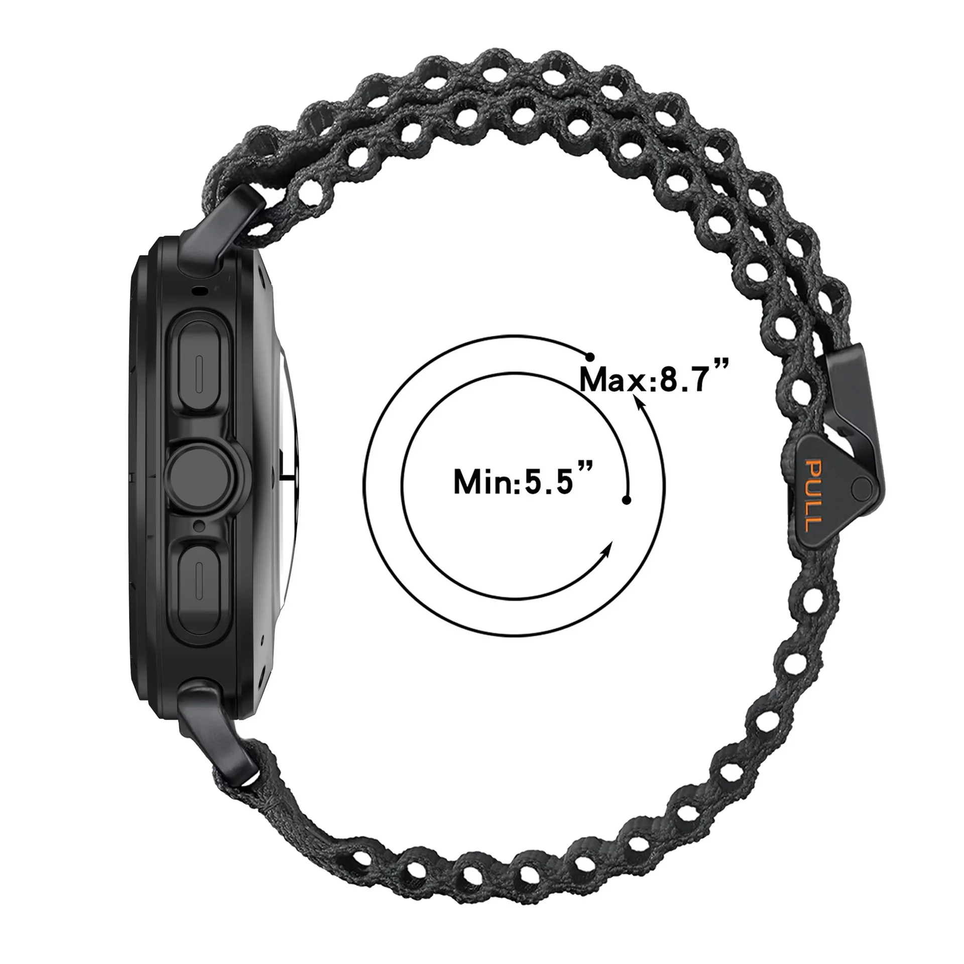 Фото Спортивный браслет Trail для Samsung Galaxy Watch Ultra 2025 47 мм, нейлоновая петля, браслет для Samsung Galaxy Ultra без зазоров, браслет Correa №3