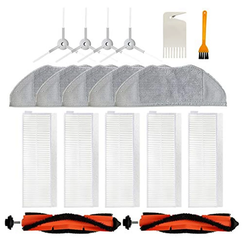 

For Xiaomi Mi G1 Robot Vacuum Cleaner Spare Parts Kit Main Rolling Brush Side Brush Filter Mop Accessories
