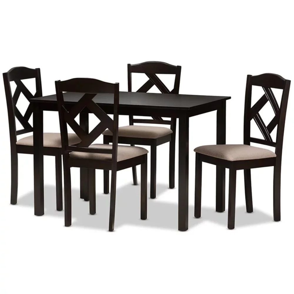 

Baxton Studio Ruth 5 Piece Rectangular Dining Set