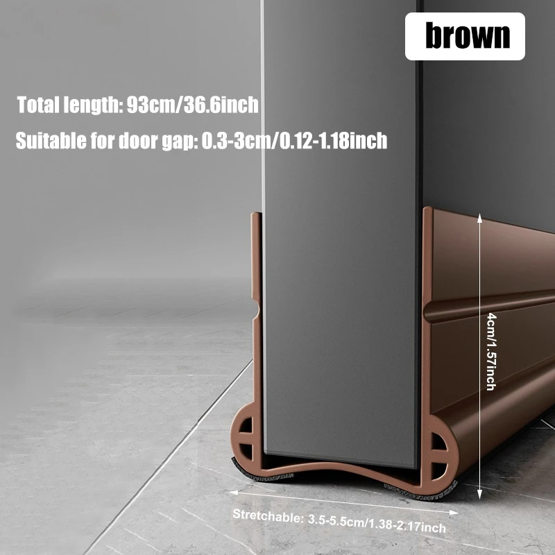

Уплотнительная лента для дверей 93 см, ПВХ, коричневая