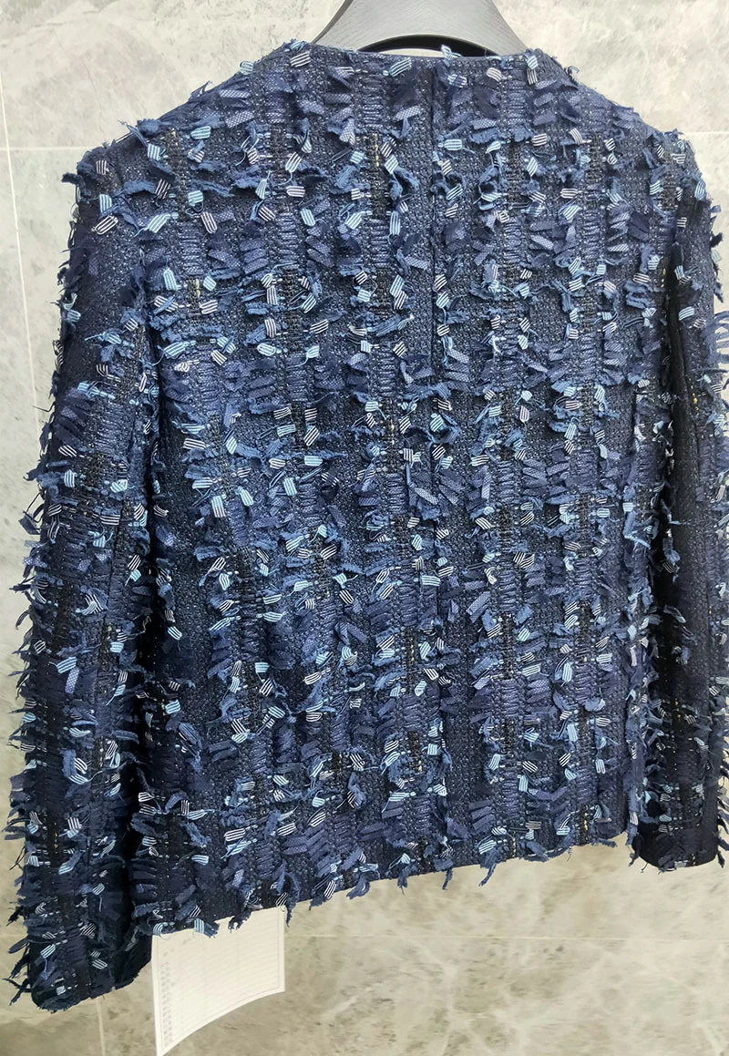 

Женский твидовый комплект из двух предметов, комплект из двух предметов с короткой юбкой и бахромой, одежда на осень и зиму 2022