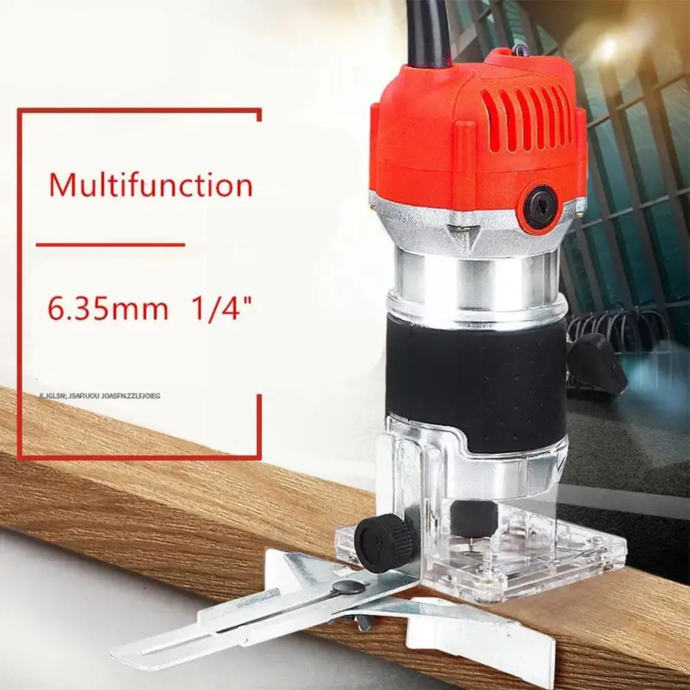 220V 50-60HZ Electric Woodworking Trimming Machine Tool Hand Carving Trimmer Carpentry Trimming Woodworking Grooving A5J9 enlarge