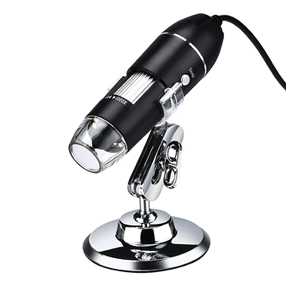 

3 in 1 USB Digital Microscope Endoscopic Camera Adjustable Magnification with PC Bracket 1600X
