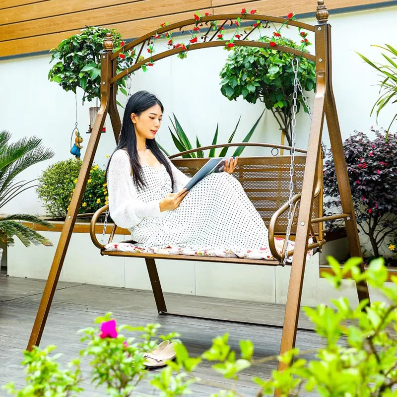 Уличные качели в стиле ретро подвесное кресло-качалка для патио садовые террасы