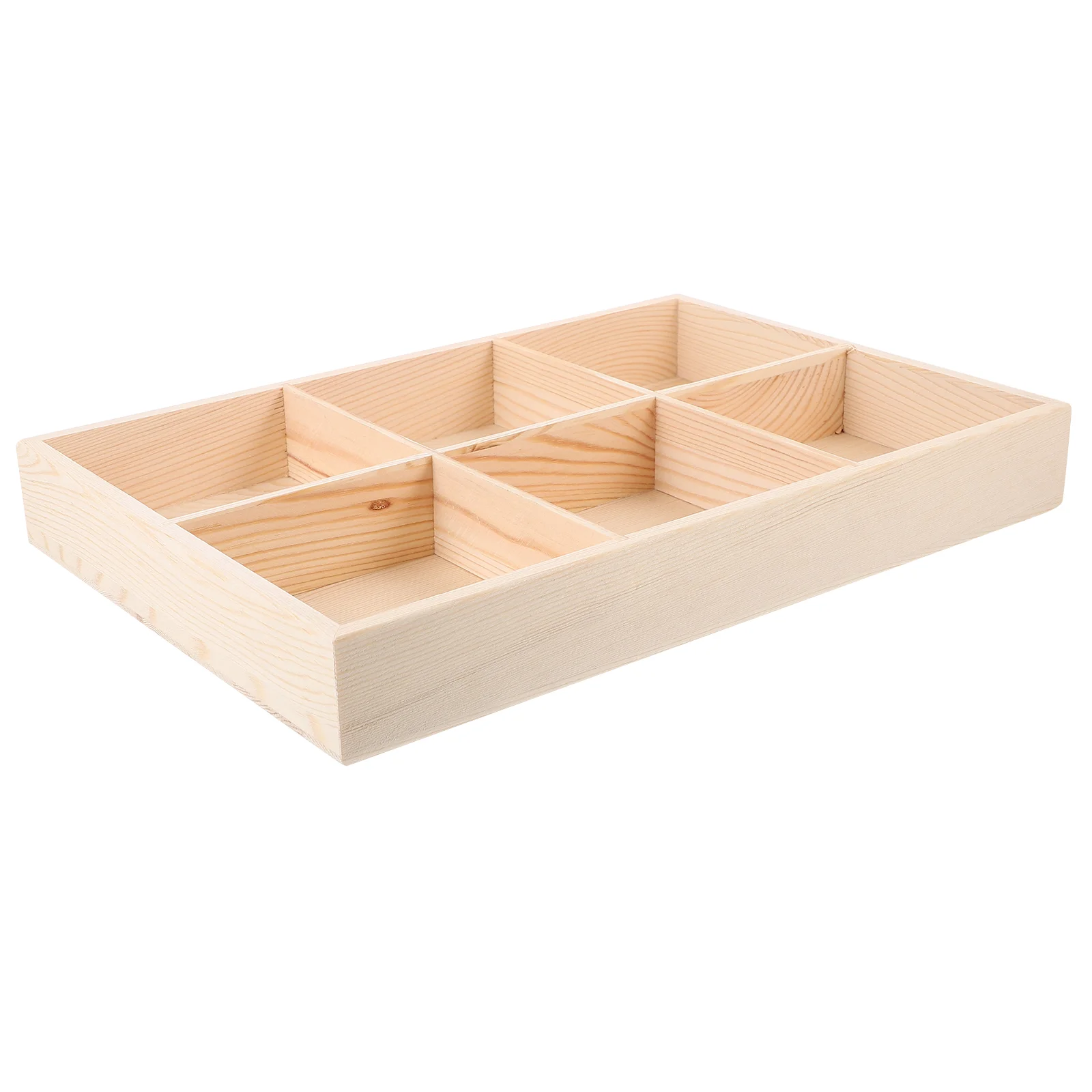 

Teabags Organizer Tea Coffee Bag Holder 6-compartment Wood Storage Case