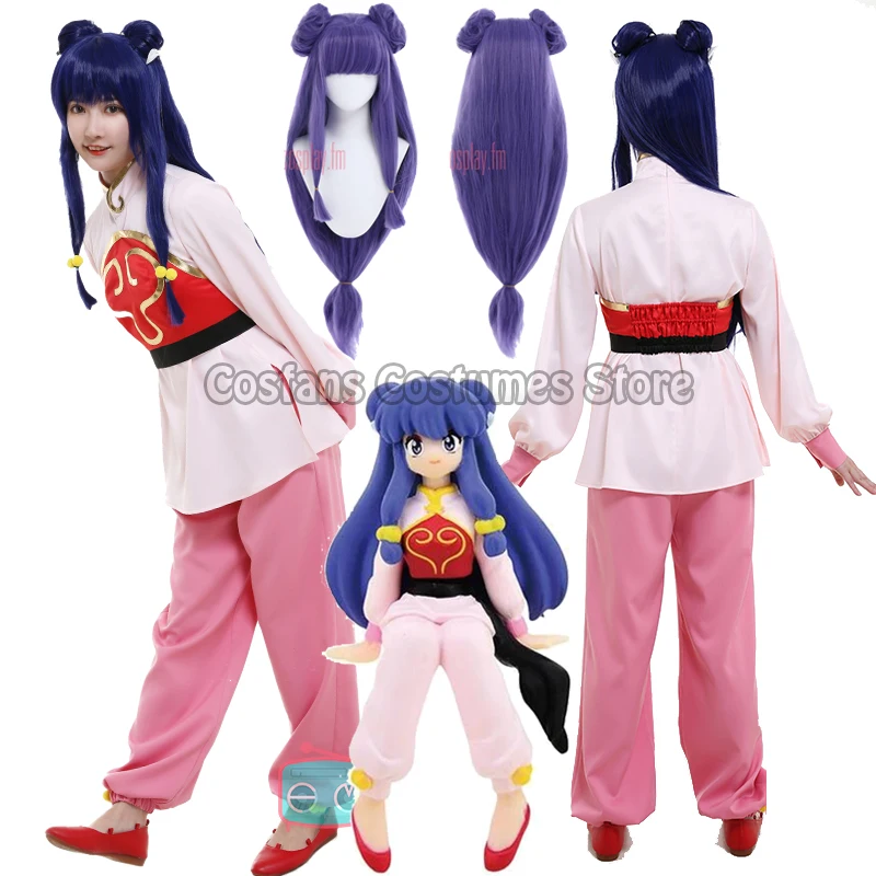 

Anime Ranma 1/2 Cosplay Costume Ranma Nibun-no-Ichi Ranma One-Half Ranma Shampoo Cosplay Costume Halloween Uniform Wig