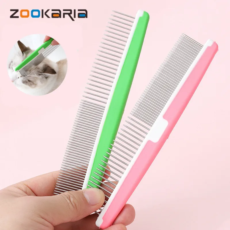 

Pet Dematting Comb Stainless Steel Pet Grooming Comb for Dogs and Cats Remove Tangle and Knot Puppy Hair Trimmer Brush зоотовари