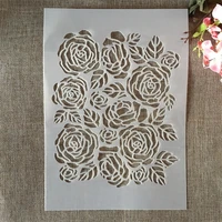 a4 29cm rose flowers diy layering stencils painting scrapbook coloring embossing album decorative template
