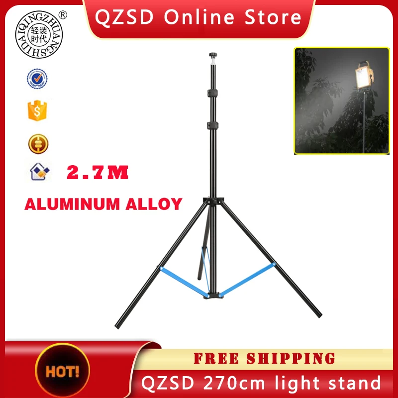 

270CM Photography Tripod Lighting Stand For Projector Camera Ring Light Standing Live Streaming Tripod Phone Video and Softbox