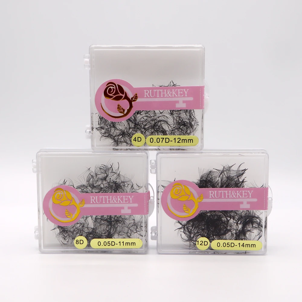 

Thin Pointy Base Premade Loose Fans Medium Stem Sharp Pointy Base Promade Volume Fans Lashes Eyelash Extensions