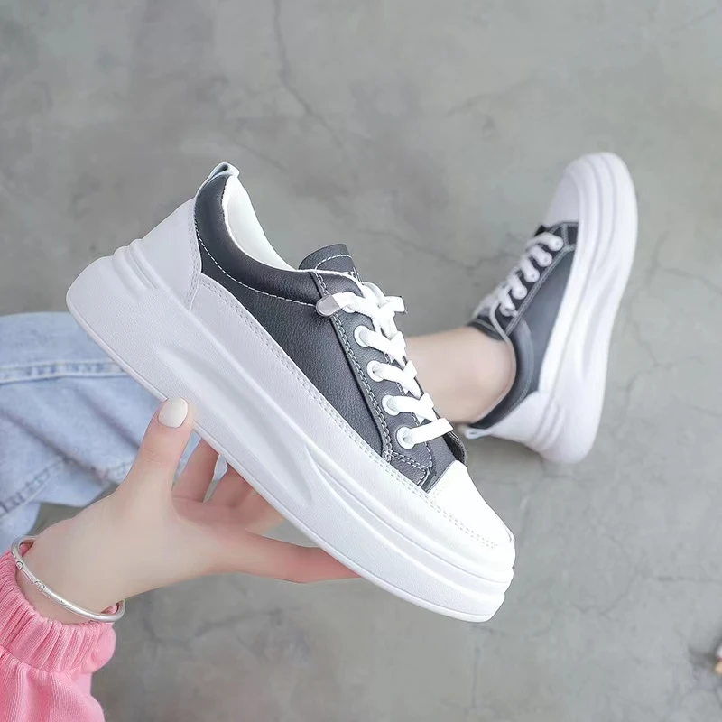 Fashion Sneakers Women Shoes Young Ladies Casual Shoes Female Sneakers Brand Woman White Shoes Thick Sole 3cm