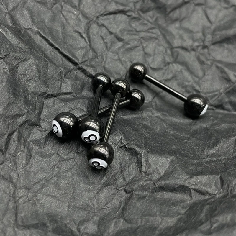 Кольцо для пирсинга с бильярдным шариком, 12/14/16 мм