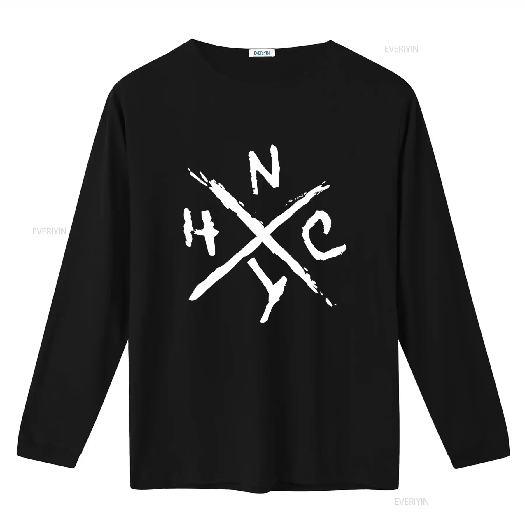 Фото Мужская футболка NYHC New York Hardcore, размер L, с дизайном Vod Madball Earth Crisis Neglect, винтажная, с эффектом потертости, стильная, унисекс №2