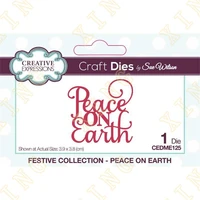 peace on earth metal cutting die scrapbook embossed paper card album craft template cut die stencils new for 2022 arrival hot