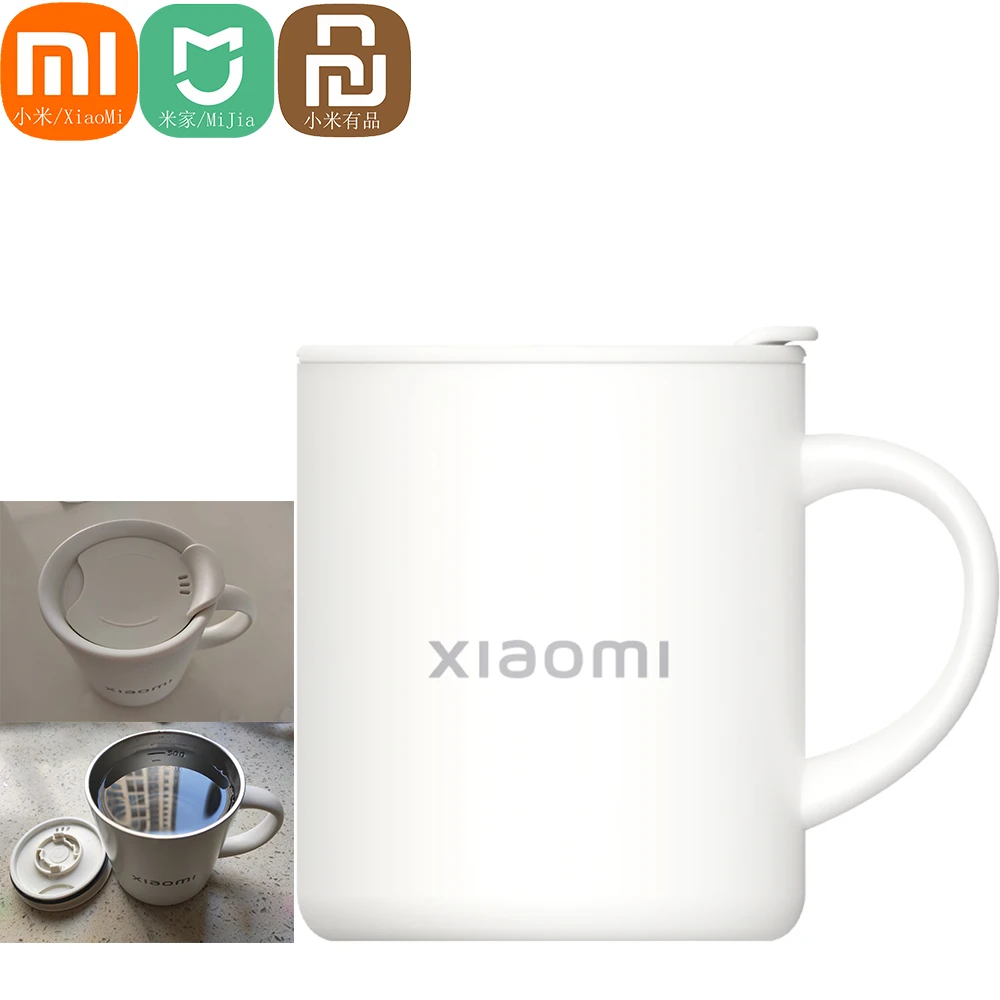 

Xiaomi 350ml Custom Stainless Steel Mugs Cups White Reusable Tea Iced Coffe Cup Hot Cold Usages Travel Hiking Luxury NEW Arrival