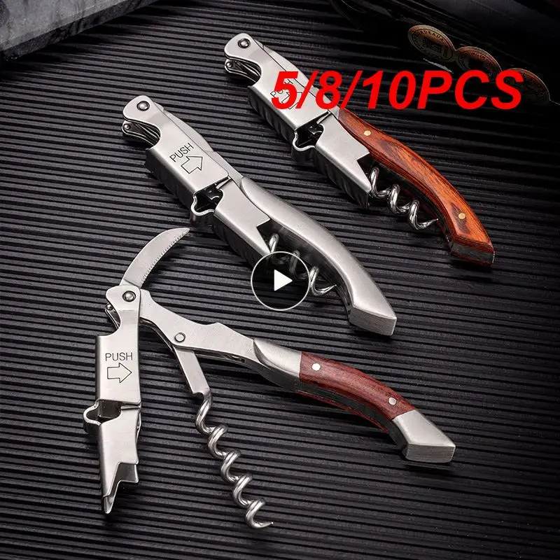 

5/8/10PCS Creative Screw Opener Cutter Wine Opener Bar Table Key Bottle Opener Wine Beer Cap Remover Portable Tool Beer Opener