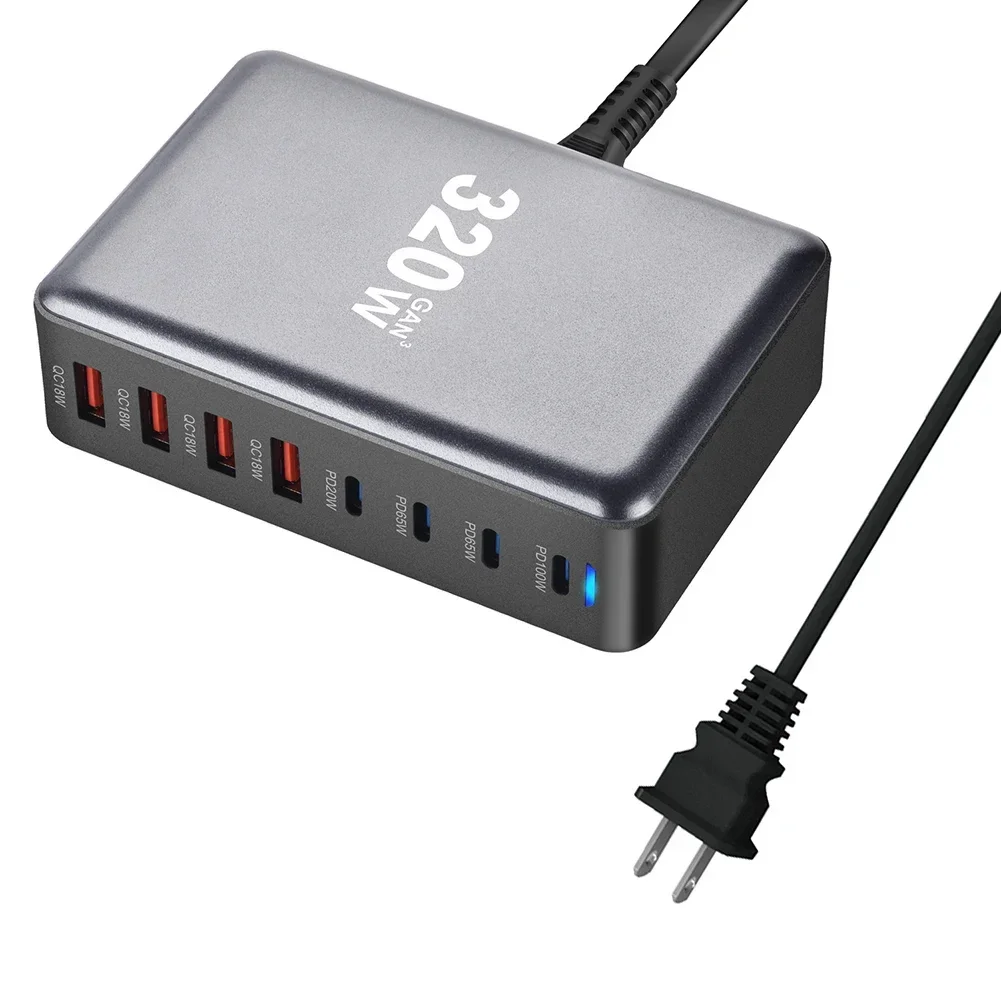 Эффективное зарядное устройство 320 Вт USB C компактное быстрая зарядка