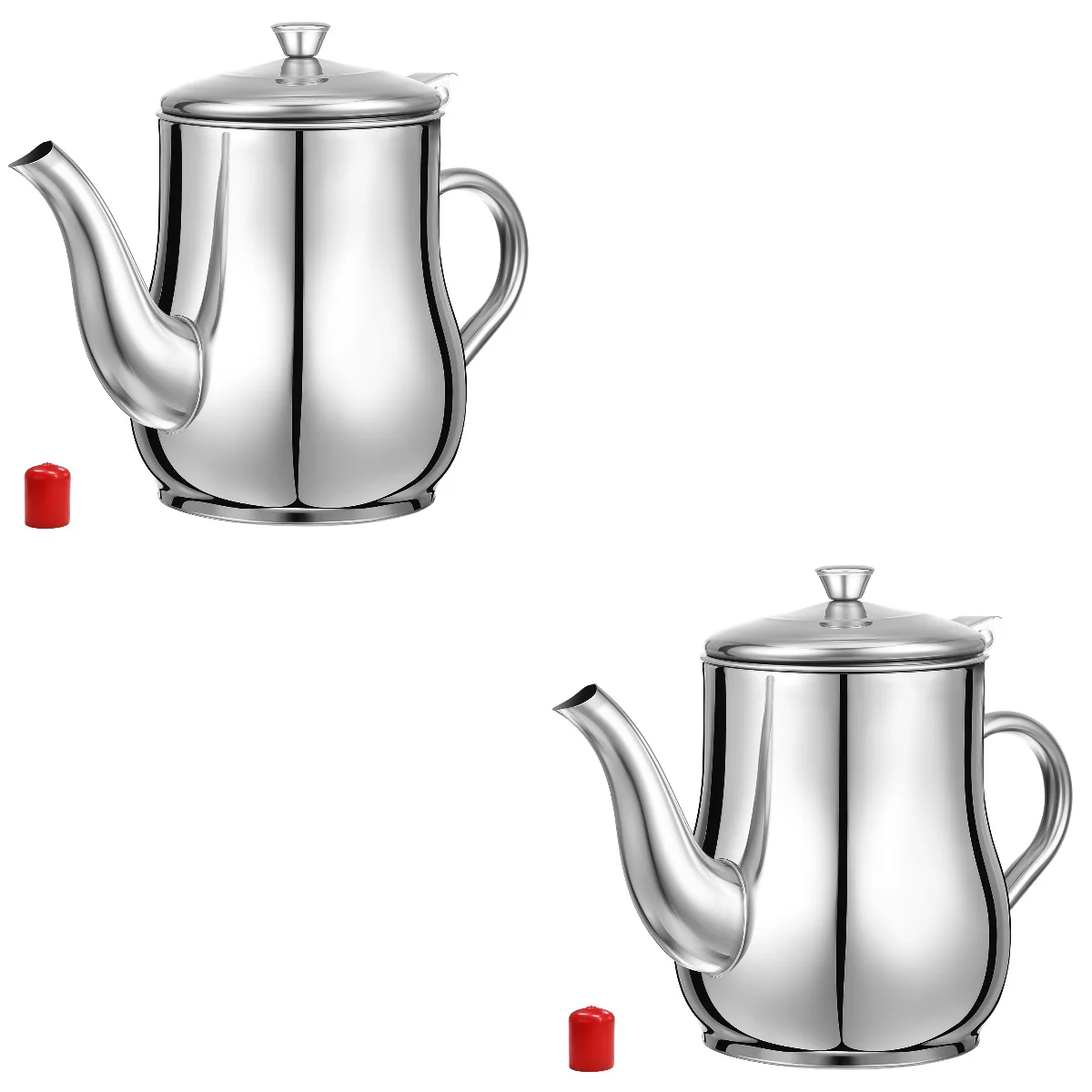 

Container Grease Oil Strainer Potcooking Bacon Kitchen Spout Stainless Steel Dispenser