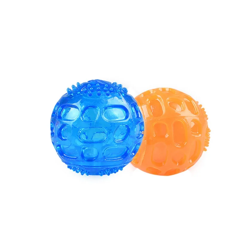 

Pet Sound Toys Dog Chew Squeaky Ball Durable Interative Rubber Bite Resistant Elastic Teeth Clean Training Dog Supplies 2021 New